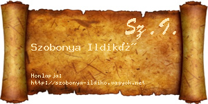 Szobonya Ildikó névjegykártya