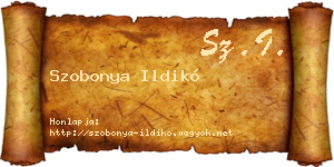 Szobonya Ildikó névjegykártya